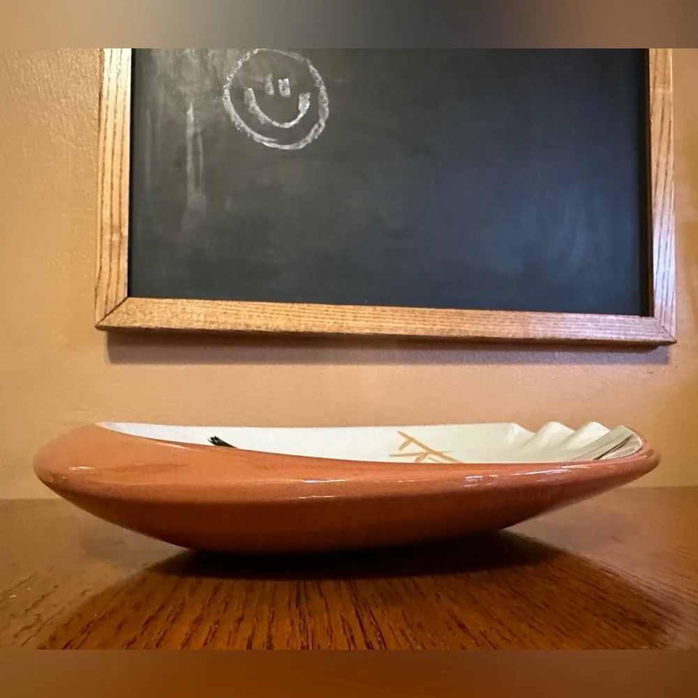 STANGL POTTERY #3926C SPORTSMAN SERIES PHEASANT OVAL 10 3/4" CIGAR ASHTRAY - Picture 2 of 6